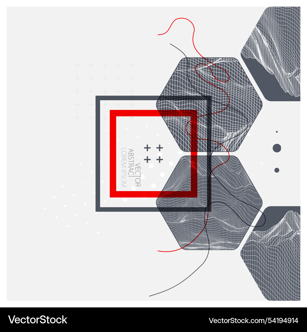 Abstract art wireframe background modern science Abstract art wireframe background modern science vector image