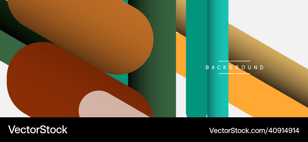 Abstract background round shapes lines Vector Image