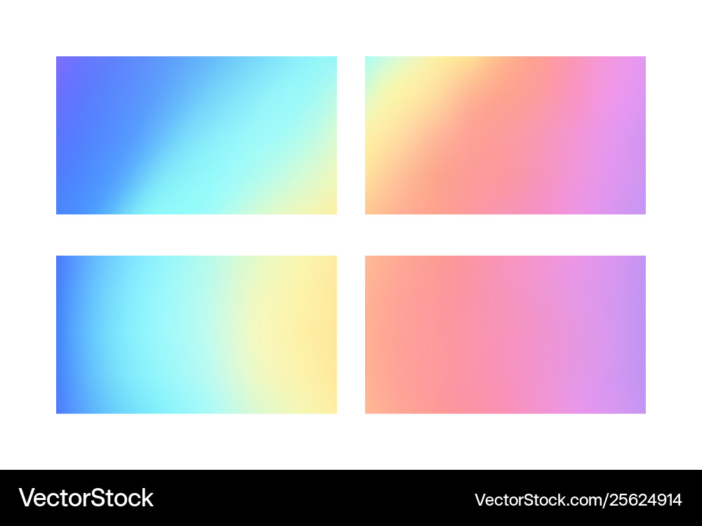 Abstract colored blurred gradient mesh background vector image