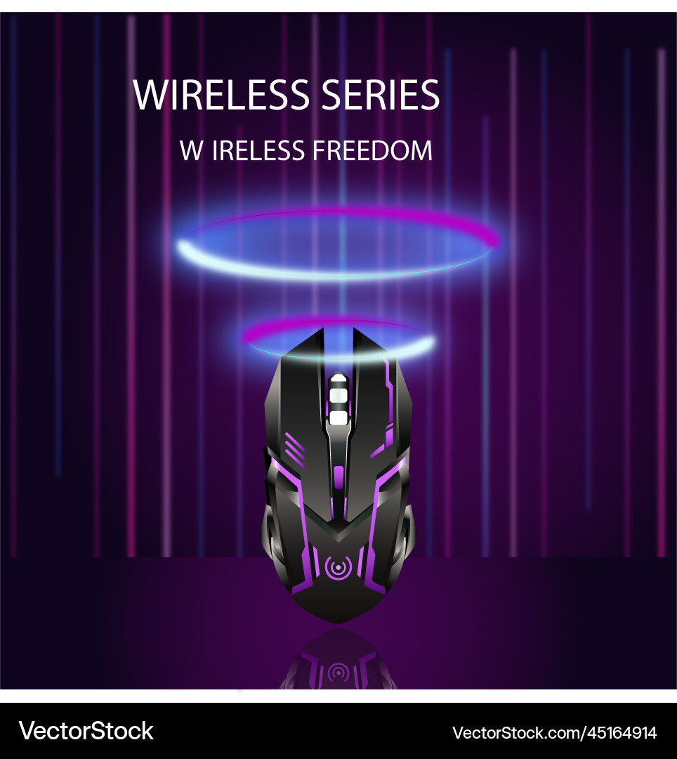 Banner Design der drahtlosen Serie Freiheit Vektorbild
