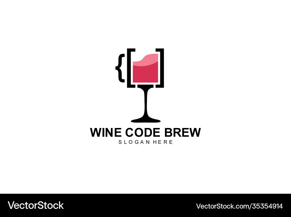 Beer code logo design bar coding simple Beer code logo design bar coding simple Vector Image