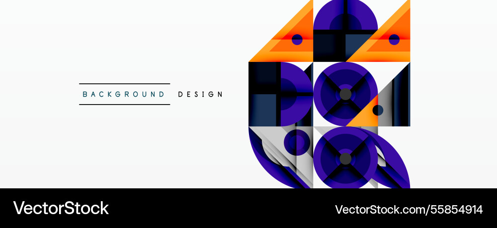 Dynamic geometric composition with sharp angles Vector Image