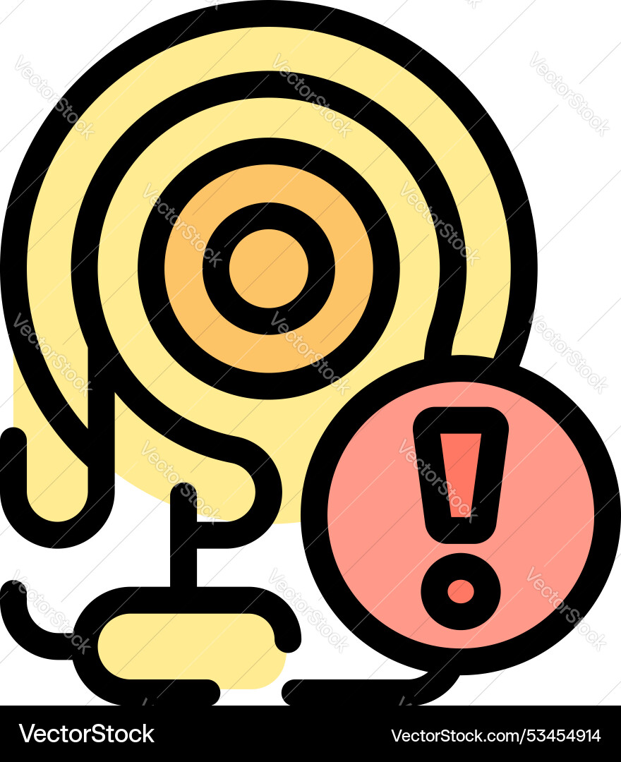 Fire alarm triggering showing emergency alert Fire alarm triggering showing emergency alert Vector Image