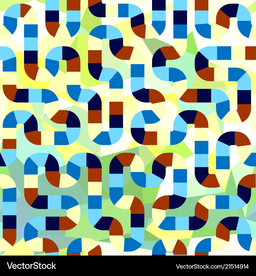 Geometric abstract seamless pattern background vector image