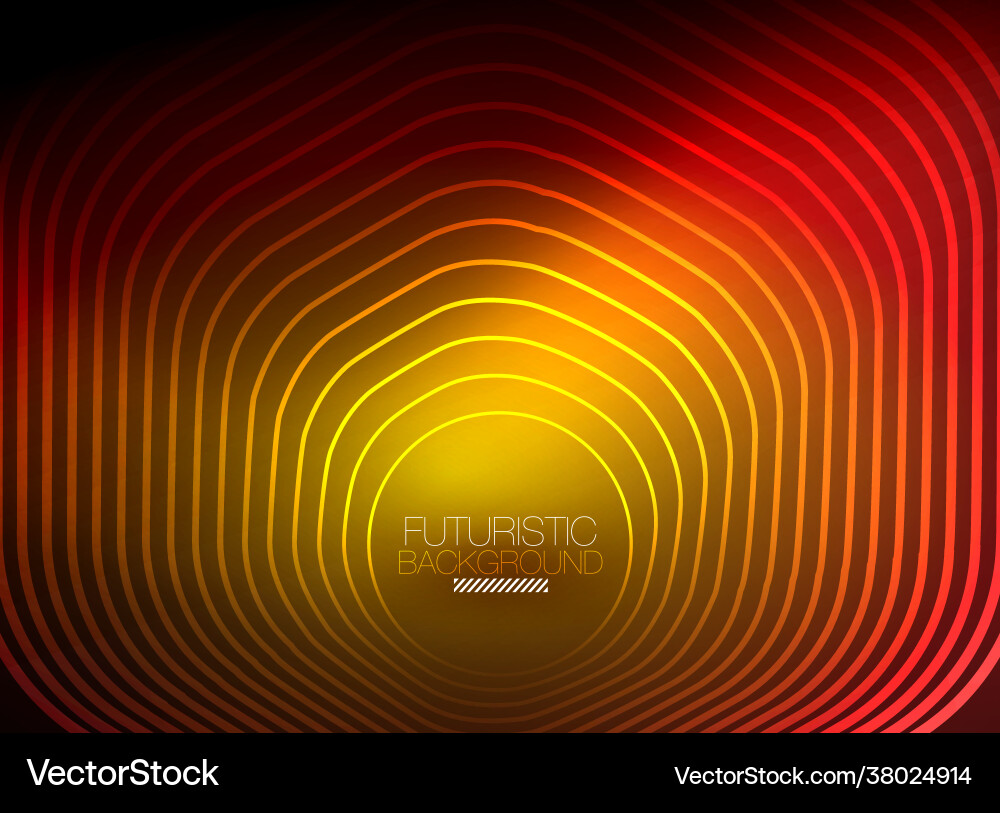 Neon color square shape lines abstract background Vector Image