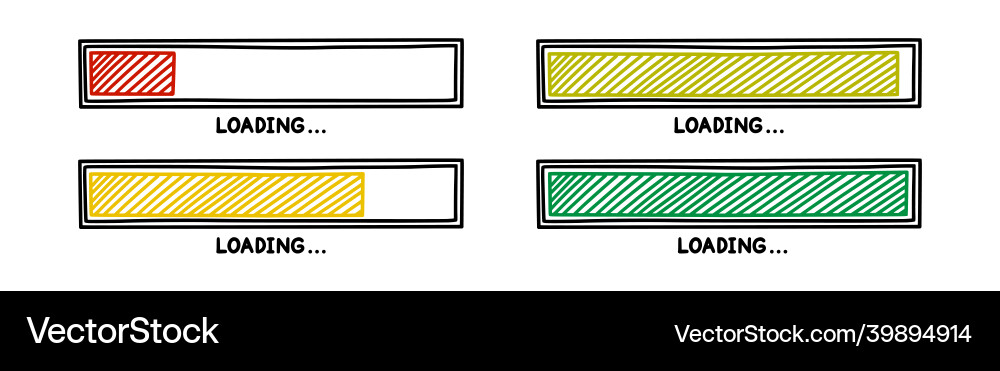 Progress loading bar infographics design element Progress loading bar infographics design element Vector Image