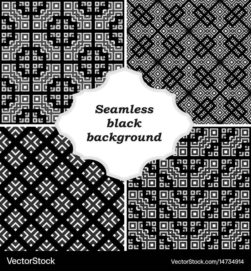 Set of ornamental patterns for textures vector image