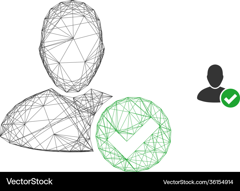 Web network valid user icon Web network valid user icon vector image
