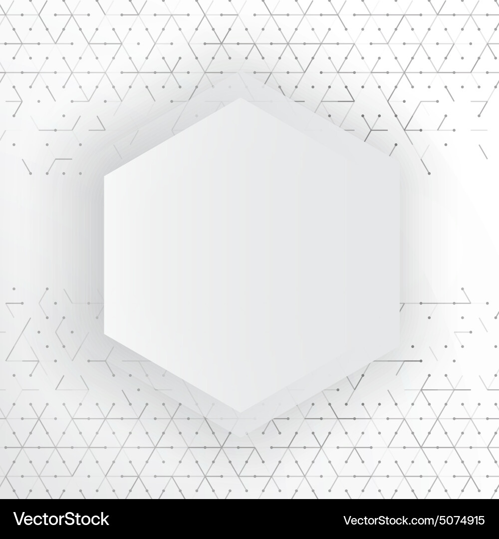 Abstract 3d hexagonal vector image