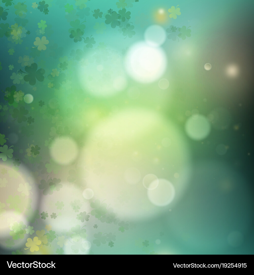 Abstract bokeh blur template with - trifolium vector image