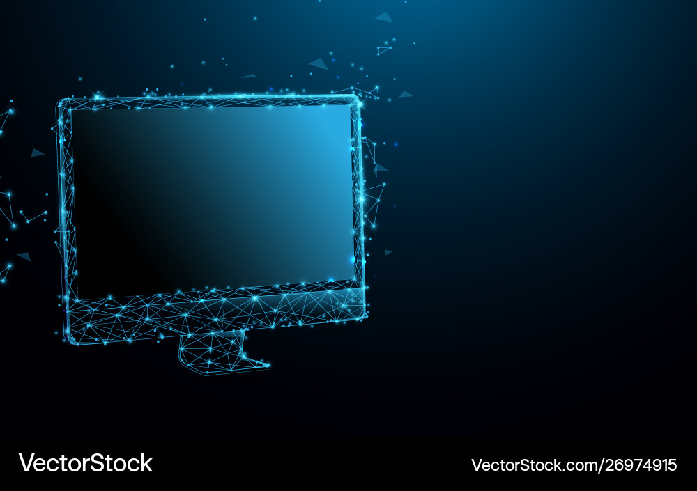 Abstract Computer Display vector image