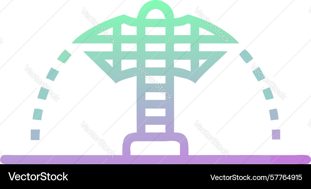 Abstract data grid icon for technology analytics vector image