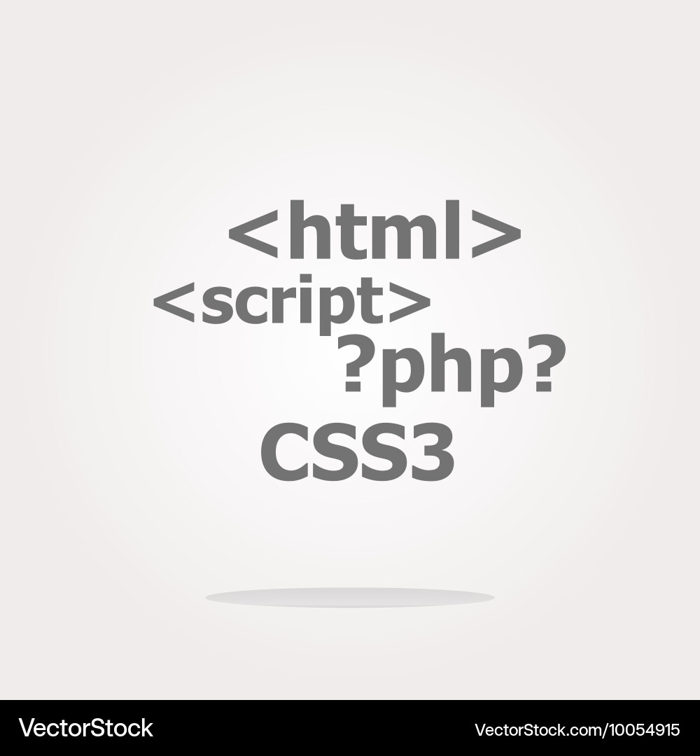 Codezeichen Symbol Programmiersprache Symbol vektorbild