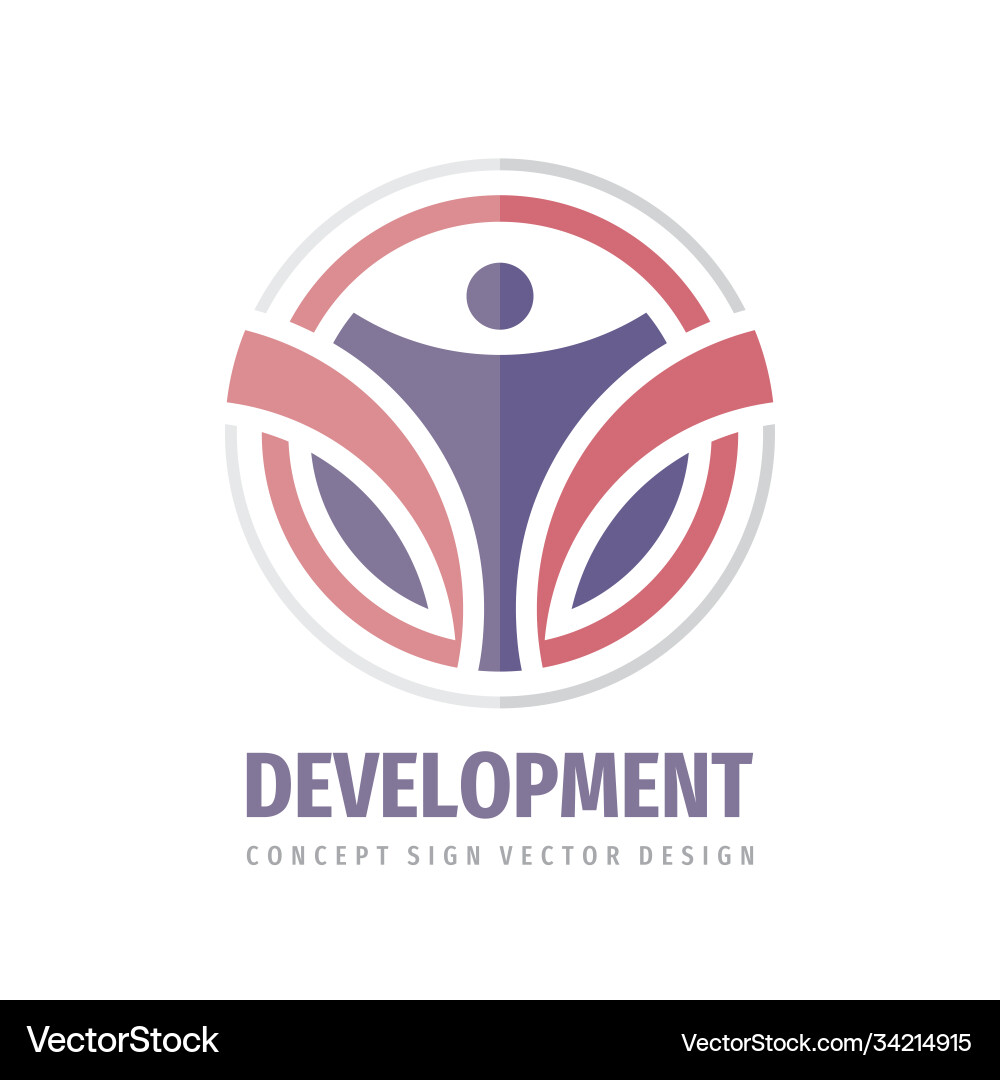 Development business logo template design element Development business logo template design element vector image