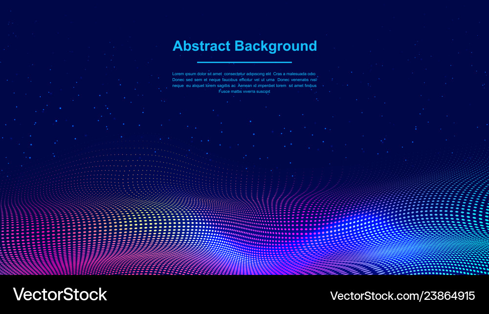 Dynamic abstract liquid flow particles background Vector Image