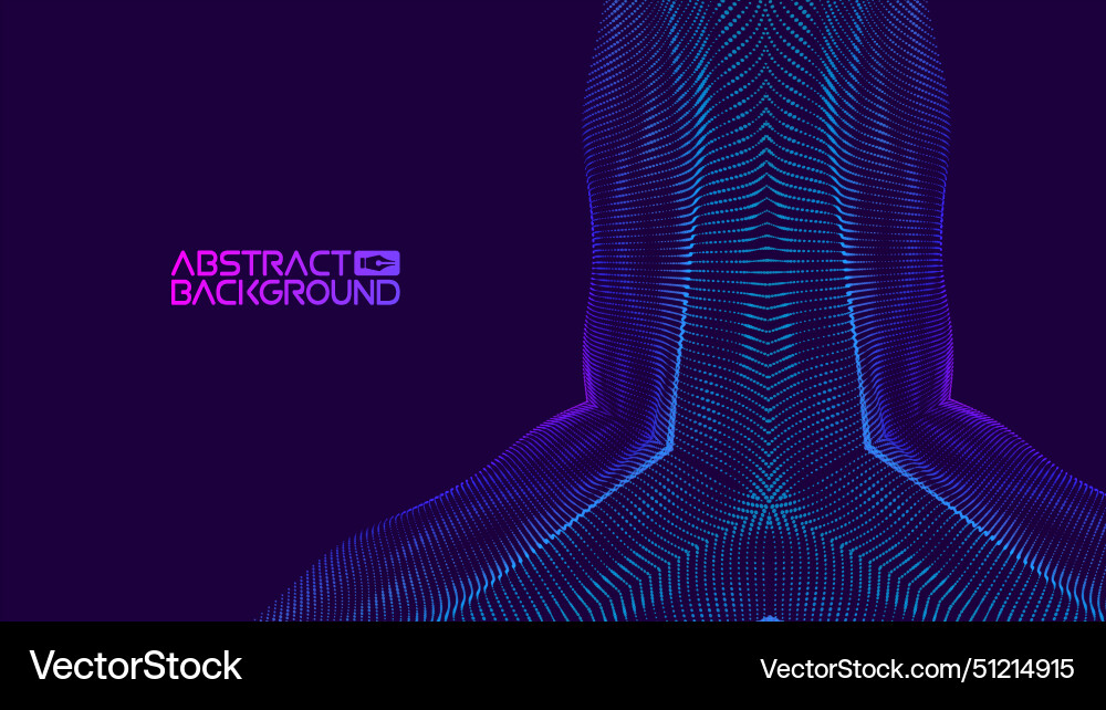 Dynamic blue abstract wave background Vector Image