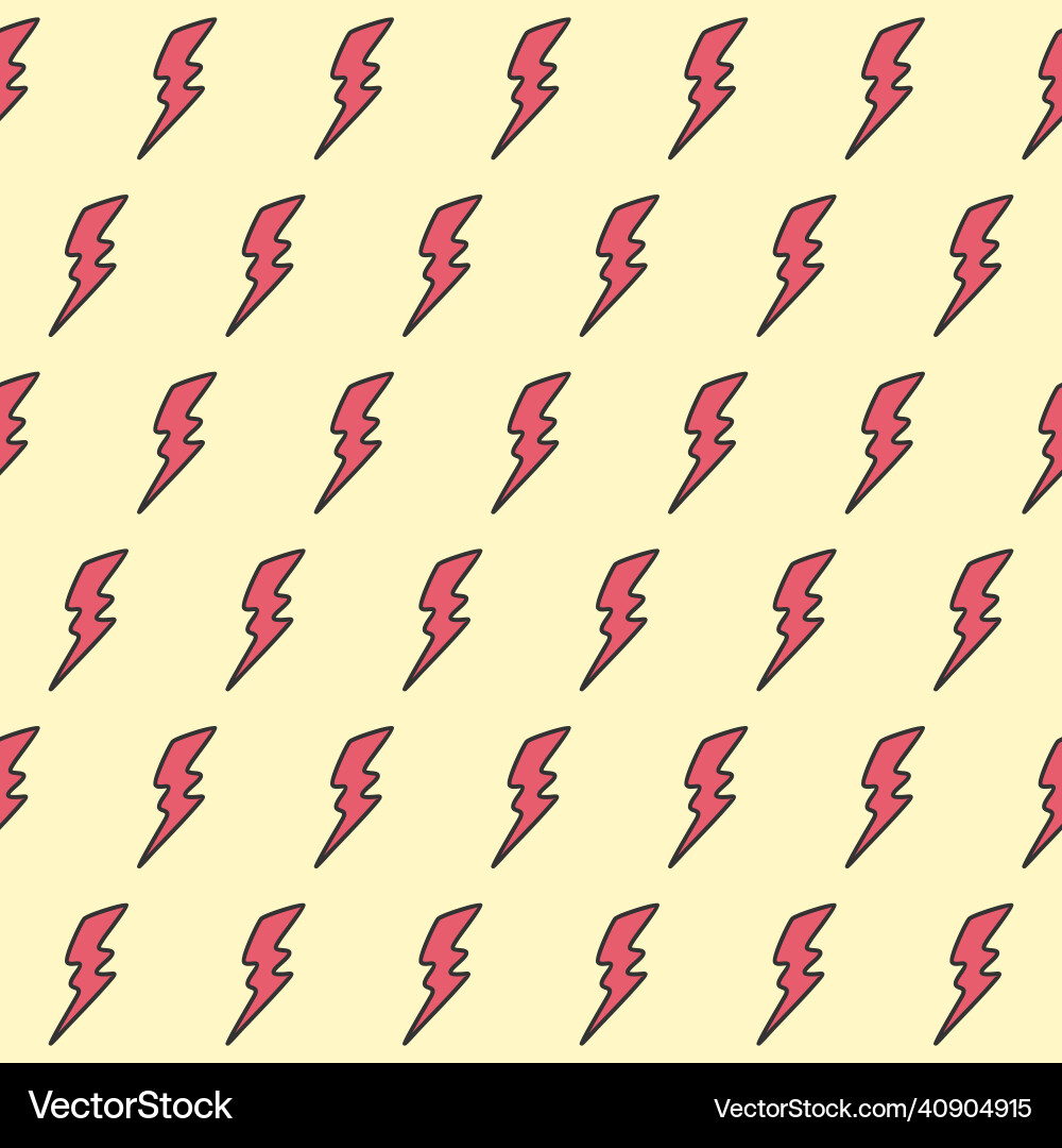 Retro seamless pattern with lightning bolt Retro seamless pattern with lightning bolt vector image