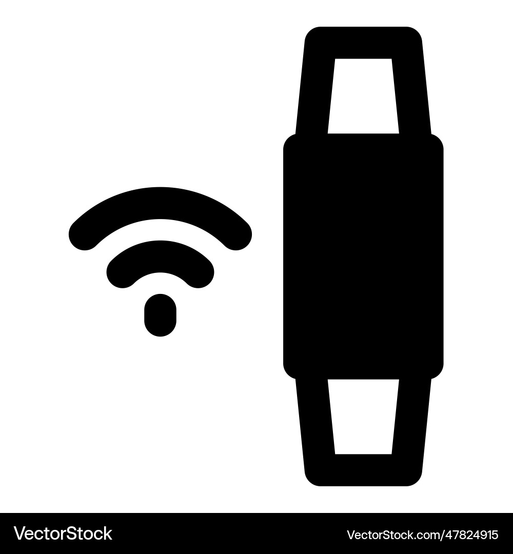 Smart band with multiple wireless connection Vector Image