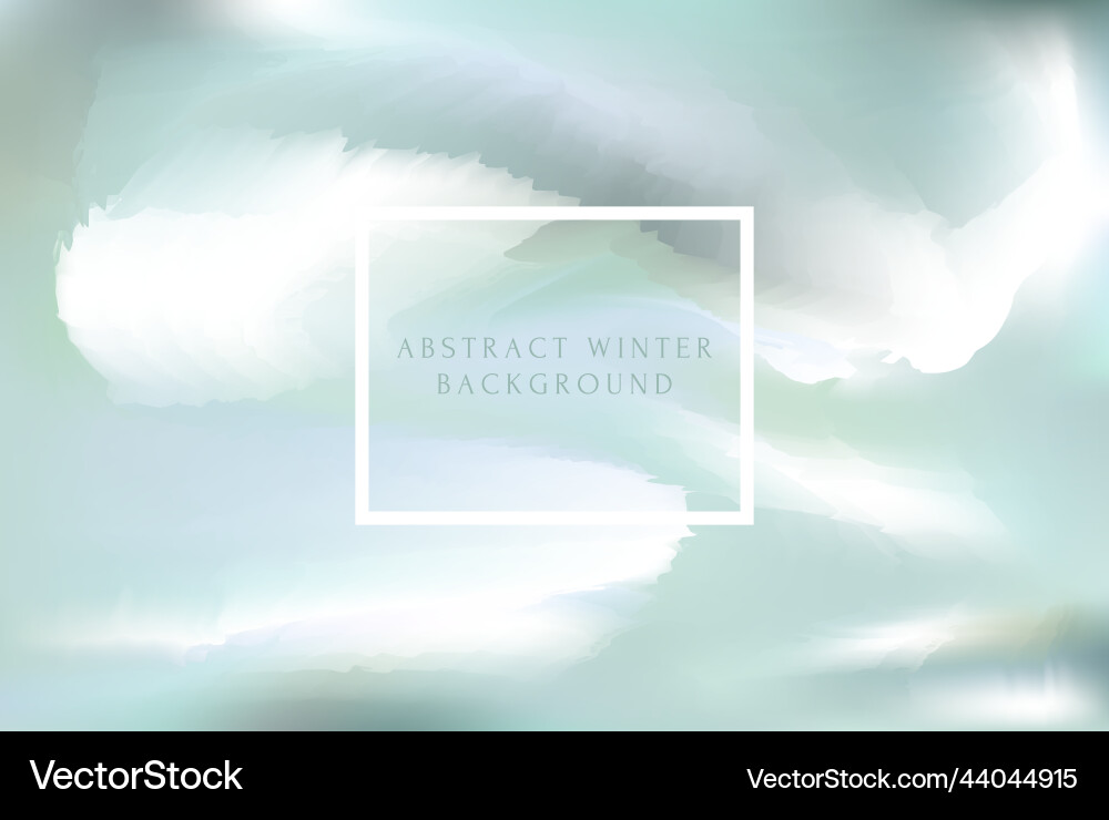 Winter Brushstroke Background Vector Image