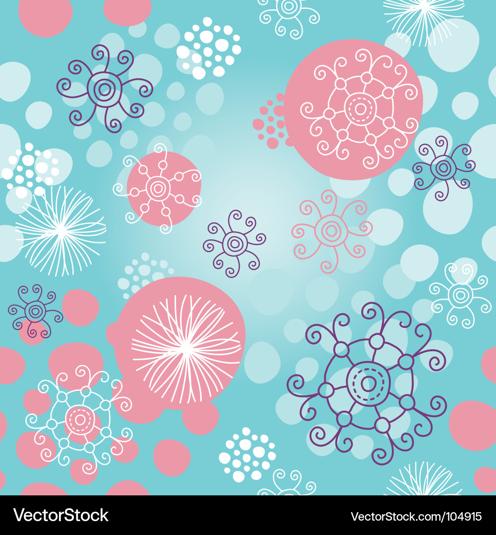 Winter Snowflake Pattern Vector Image