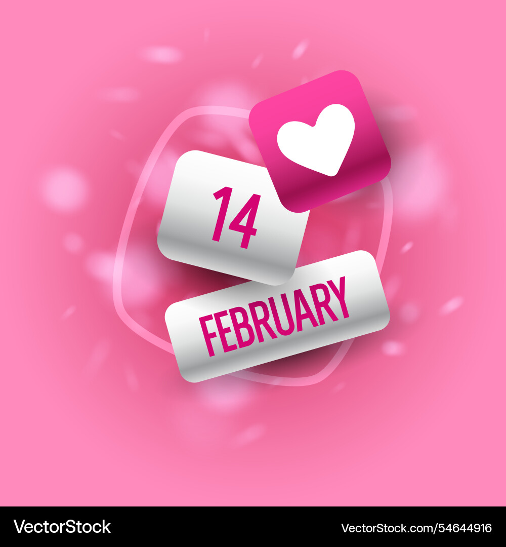 A cute romantic poster an for the valentines day A cute romantic poster an for the valentines day vector image