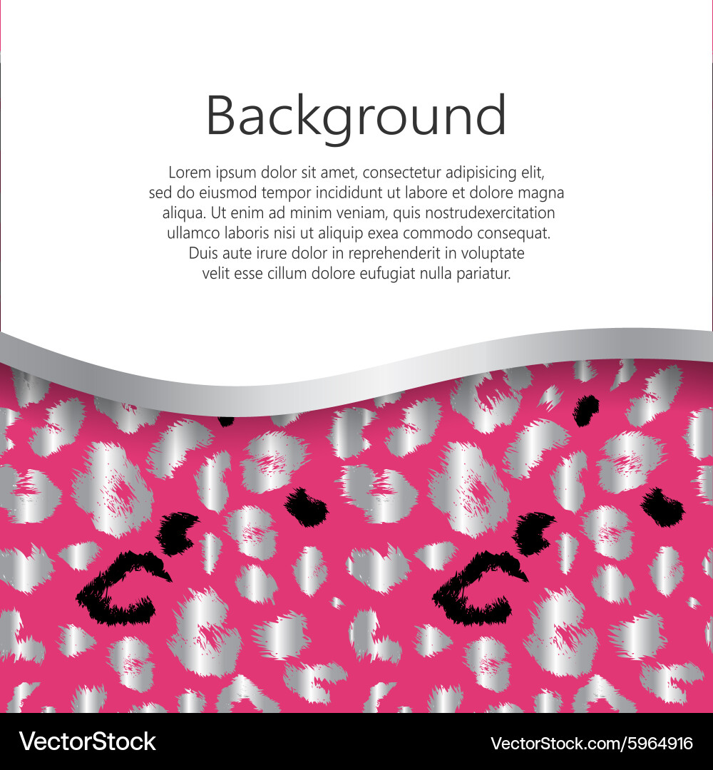Abstract background with leopard print design vector image