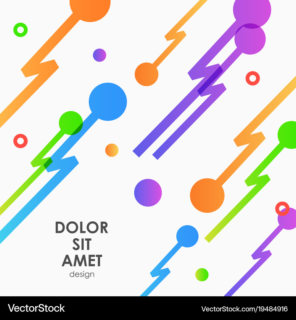 Abstract background with zip line and dots vector image