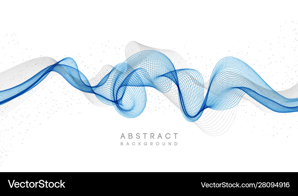 Abstract Dynamic Wave Background vector image