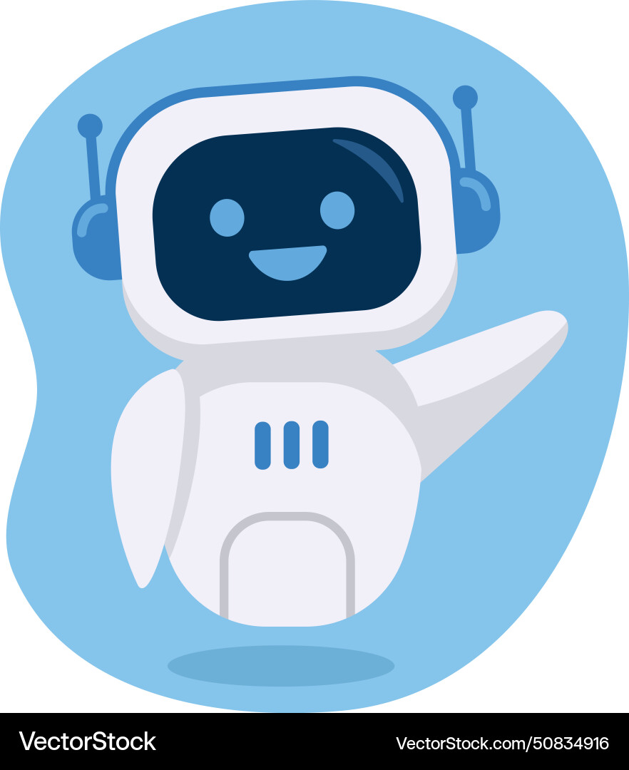 Chatbot support service Royalty Free Vector Image