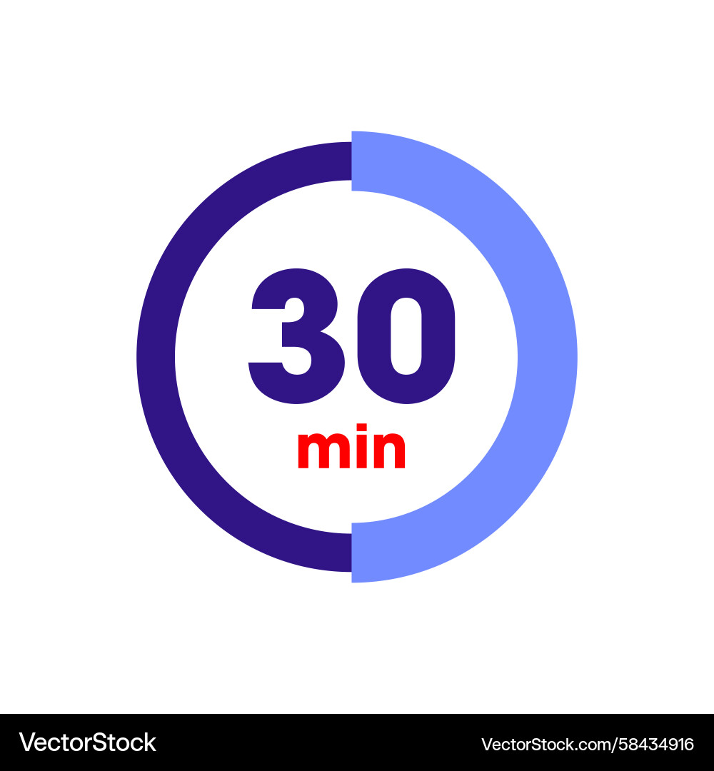 Countdown Timer Clock Template Vector Image