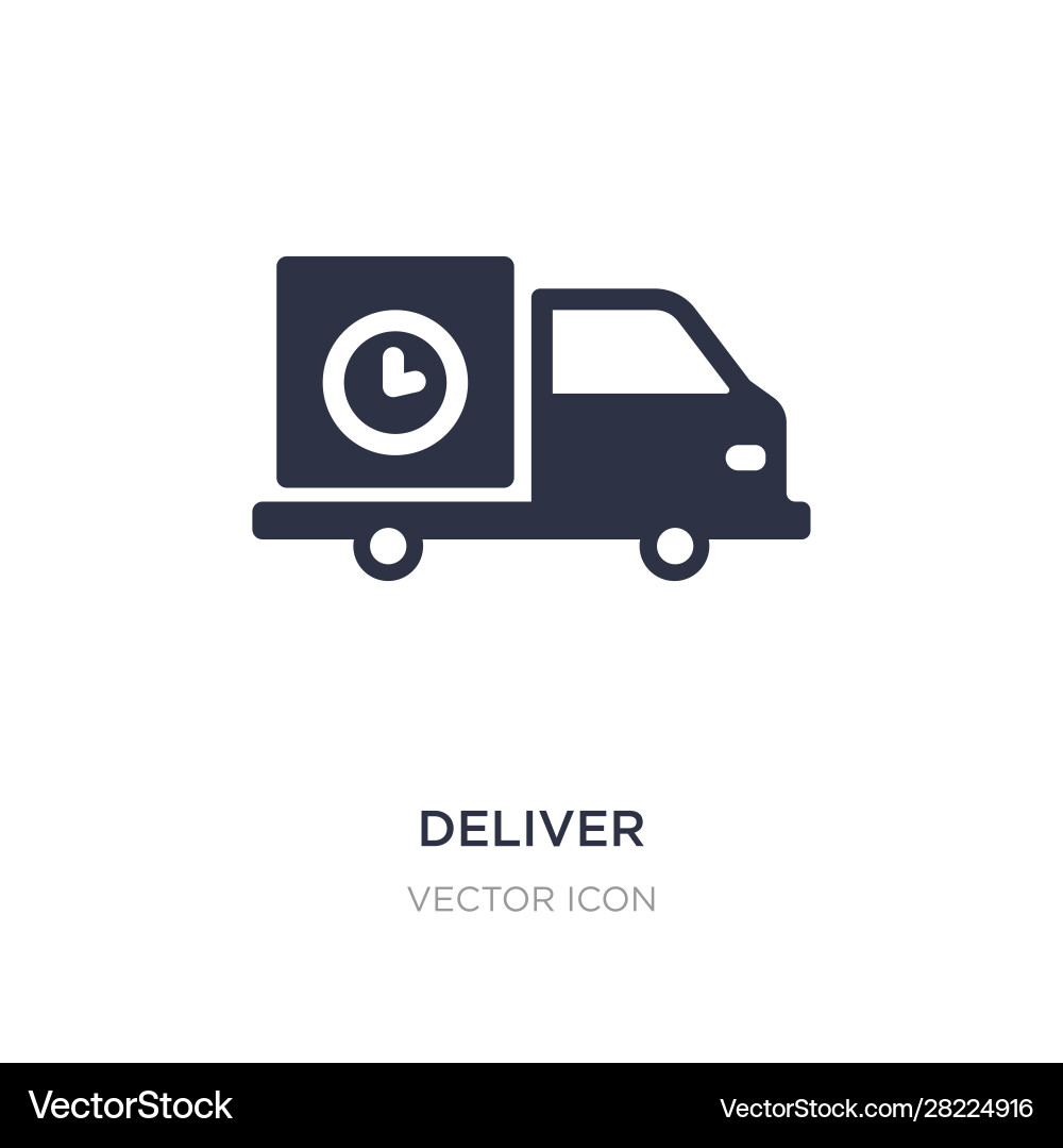 Deliver icon on white background simple element Deliver icon on white background simple element vector image