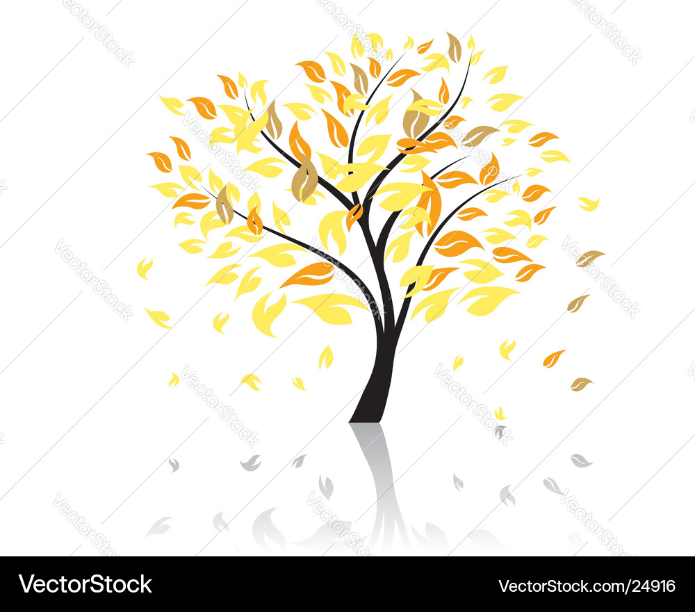 Falling Leaf Pattern Vector Image