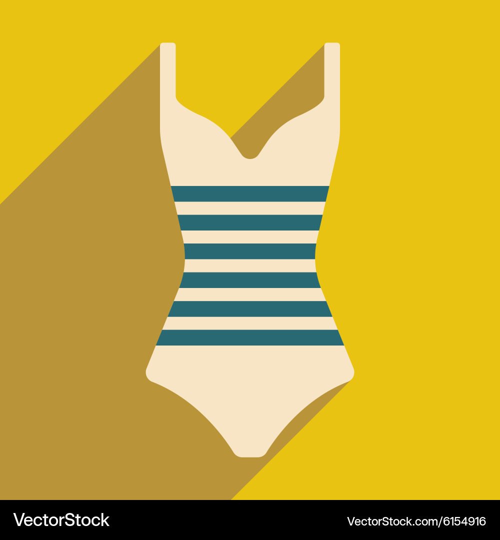 Flat with shadow icon and mobile application vector image