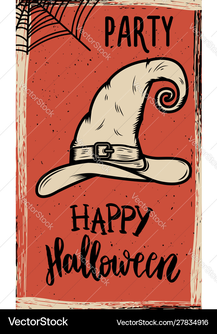 Flyer Vorlage halloween Party Hexe Hut Flyer Vorlage halloween Party Hexe Hut vektorbild