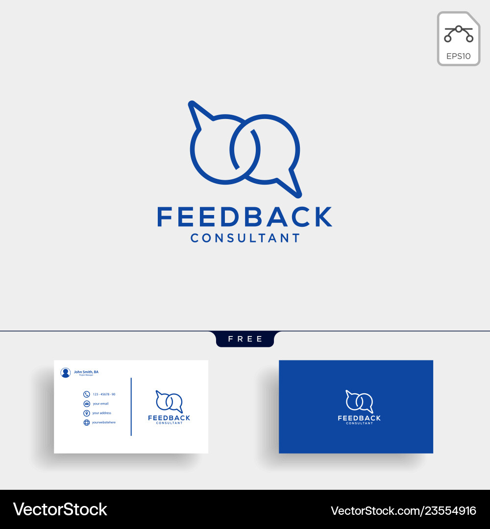 Message communication consulting logo template Message communication consulting logo template Vector Image