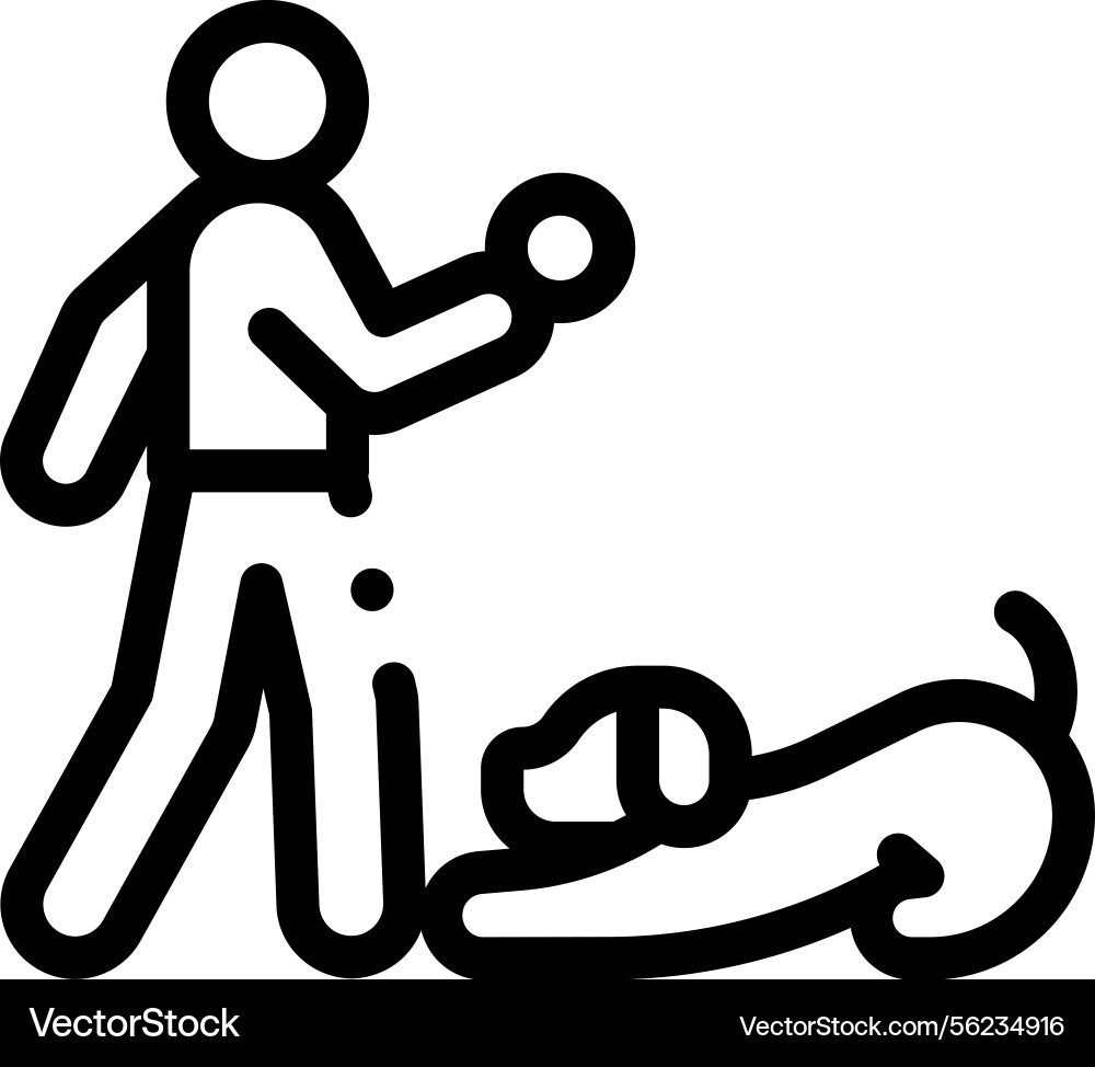 Playing icon thin linear style design isolated Playing icon thin linear style design isolated vector image