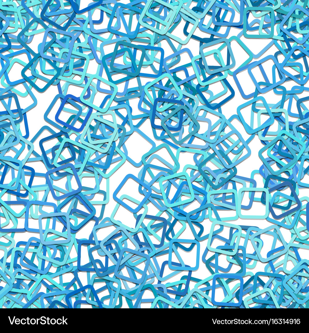 Seamless random rounded square pattern background vector image