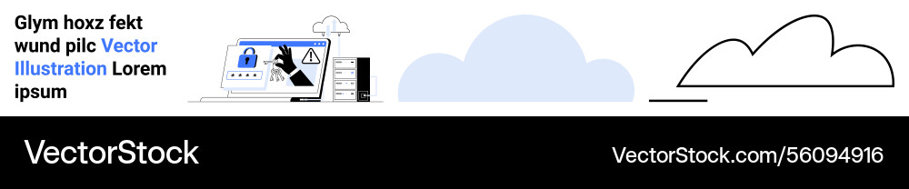 Secured cloud storage with data management Secured cloud storage with data management vector image