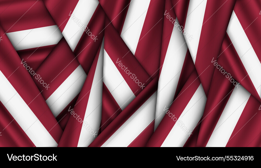 Set of latvia flags stacked on top each other vector image