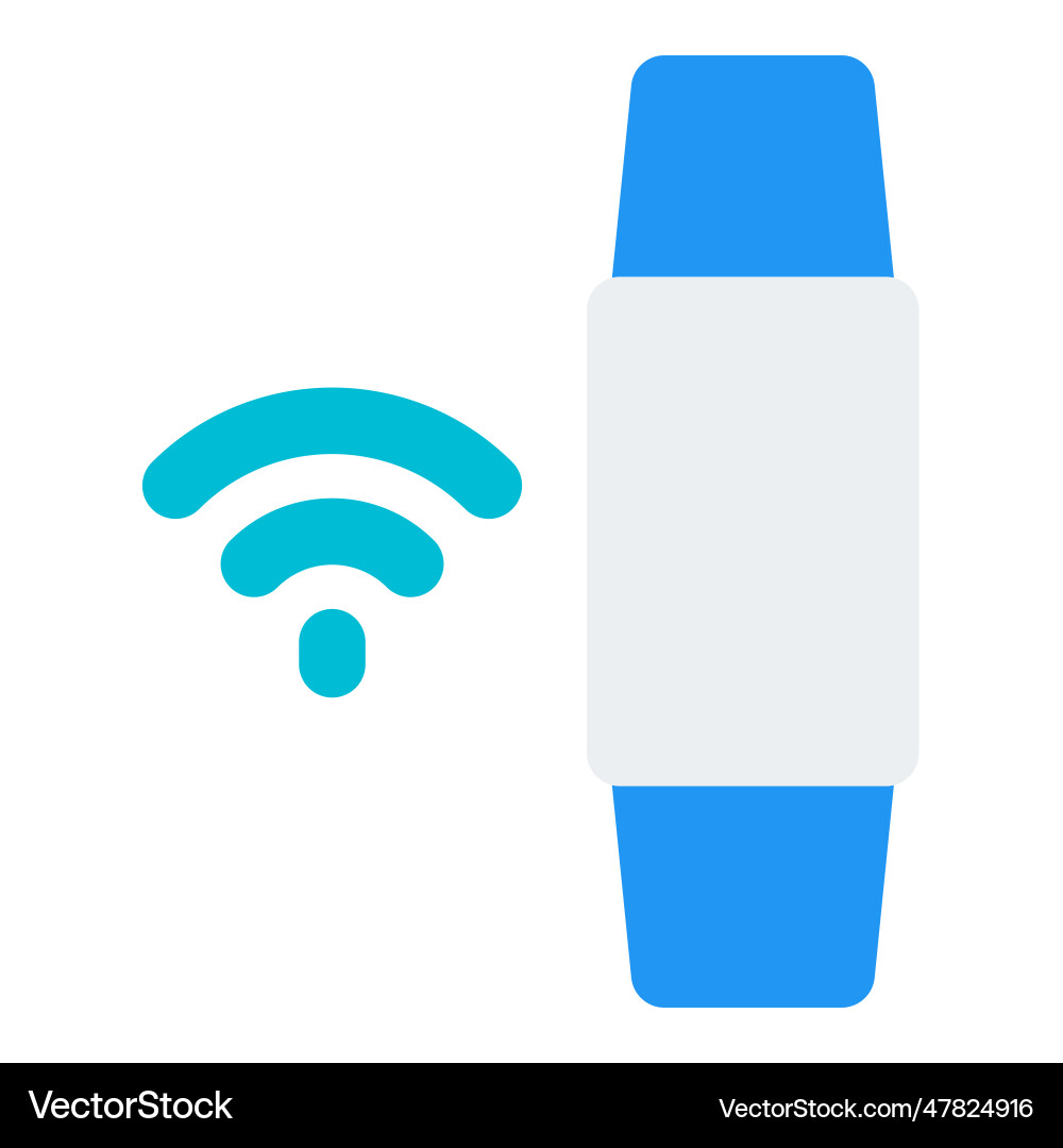 Smart band with multiple wireless connection Vector Image
