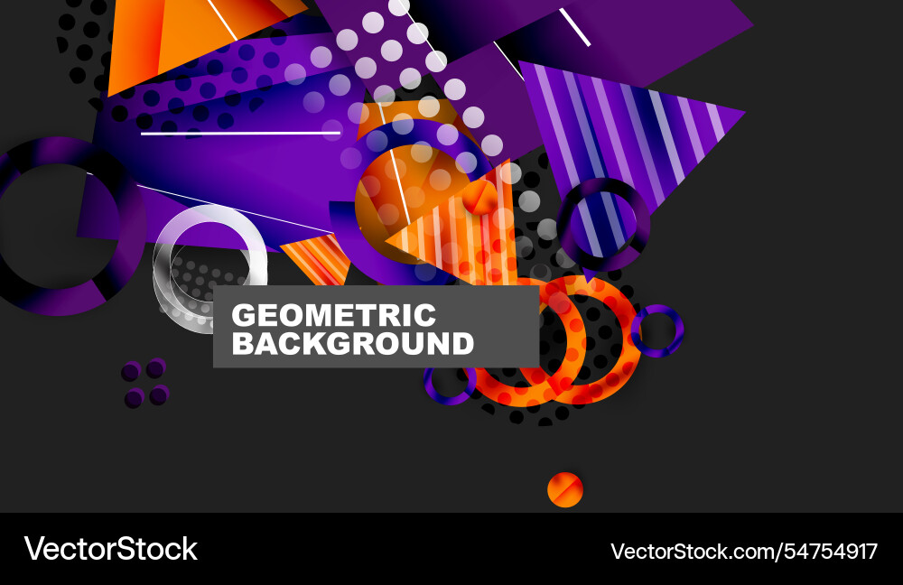 Abstract background geometric design with colorful Abstract background geometric design with colorful Vector Image
