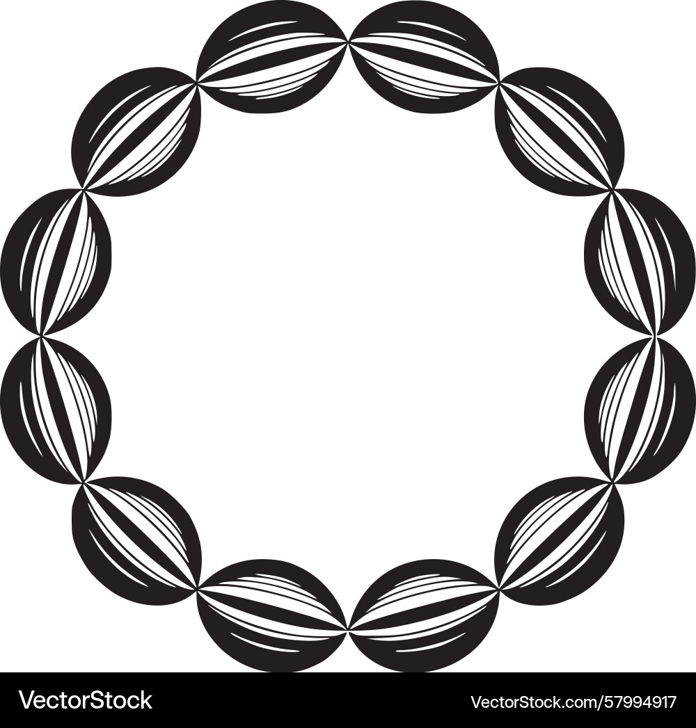 Abstract Circular Symmetry Pattern Vector Image