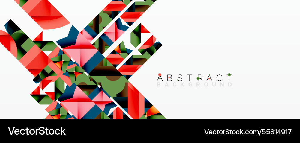 Abstract geometric composition with interlocking Abstract geometric composition with interlocking Vector Image