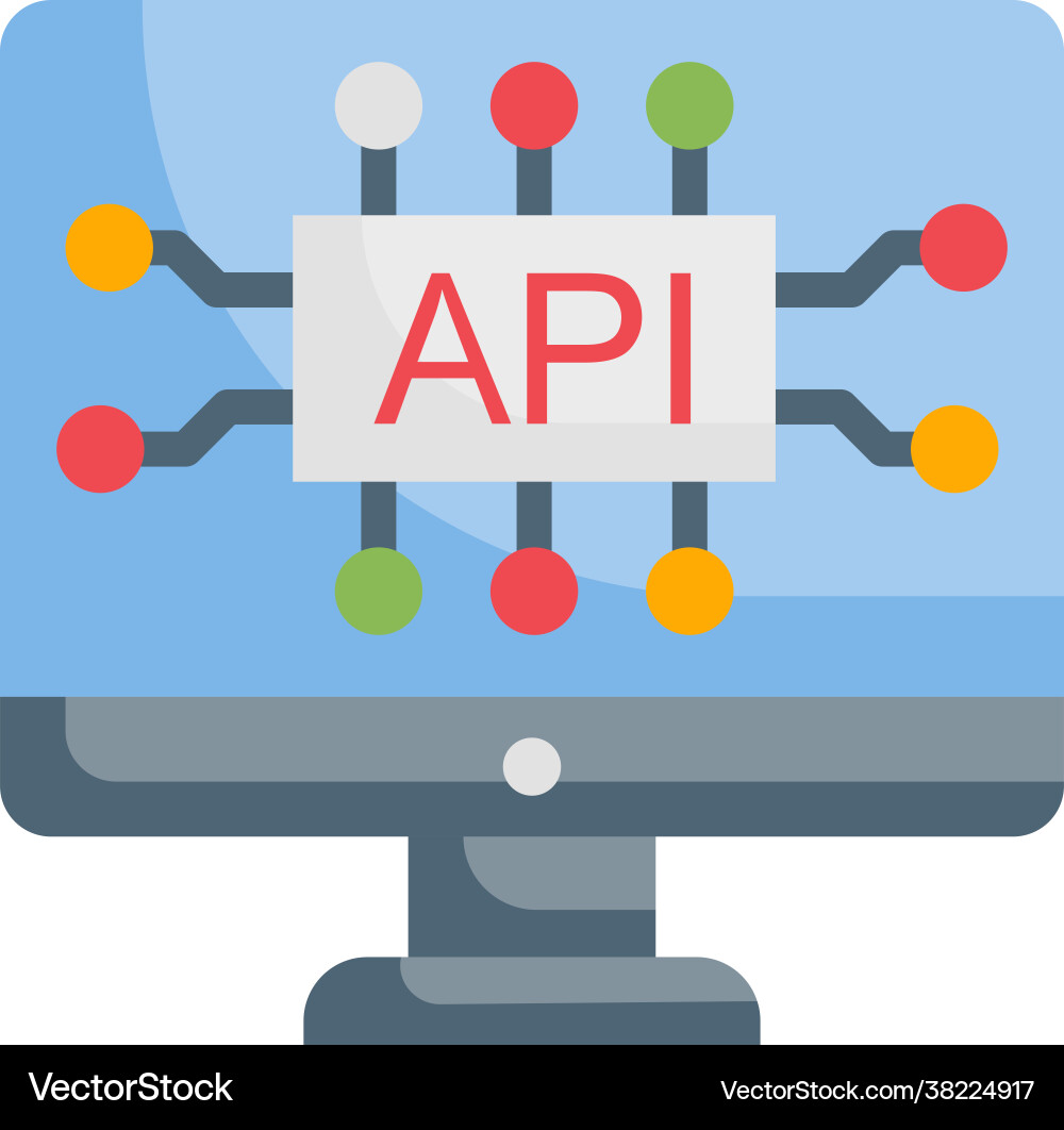 Api interface style Api interface style vector image