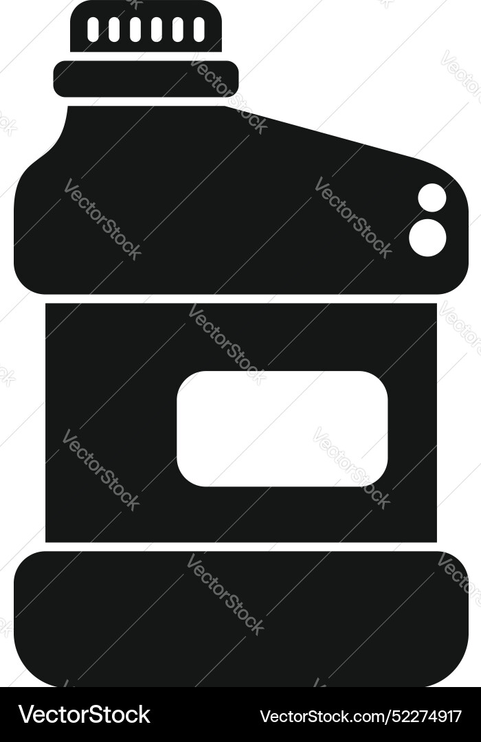 Big plastic bottle with detergent or bleach Vector Image