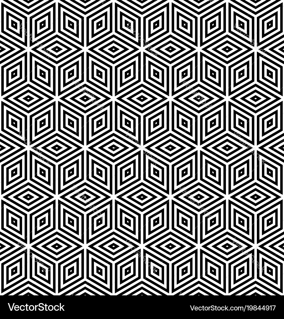 Dynamic Diamond and Hexagon Pattern vector image
