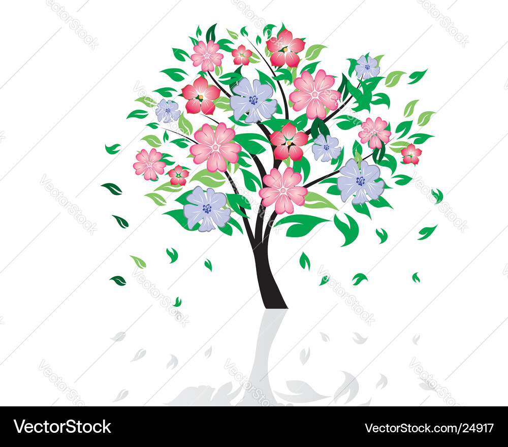 Elegant Tree Pattern vector image