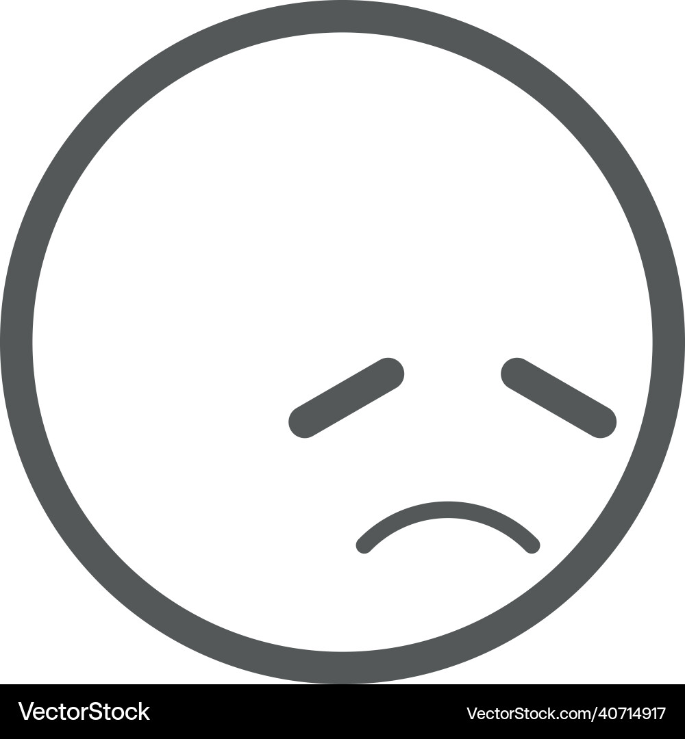 Emoji verzweifelt rund Gesicht Trauer Emoticon Emoji verzweifelt rund Gesicht Trauer Emoticon vektorbild