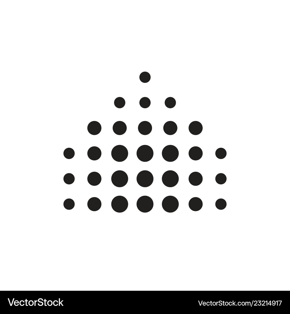 Halftone dots forms Halftone dots forms vector image