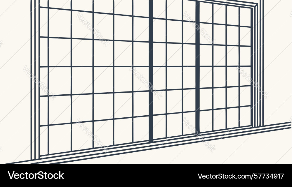 Minimalist grid pattern frame modern geometric vector image